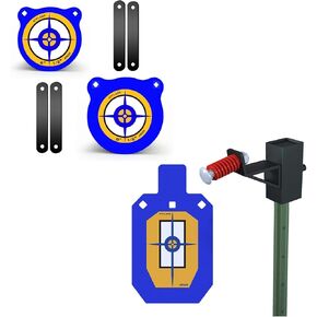 Atflbox 1/2 inch Thick AR500 Steel Target with T-Post Target Hanger and Rubber Strap Mounting Kit