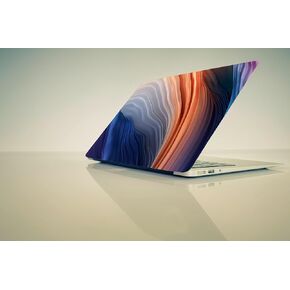 Laptop Skin with Multicolor Lining Design - Universal Vinyl Sticker Decal, Fits 13-15.6" Laptops
