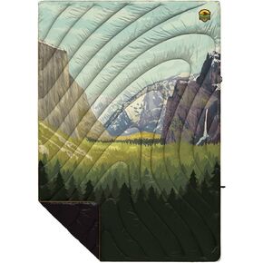 Rumpl Original Puffy Blanket - Warm Puffy Camping Blanket, 100% Recycled Polyester Insulation, Lightweight, Packable, Water-Resistant, Outdoor Puffer Blanket, 52"x75", Yosemite