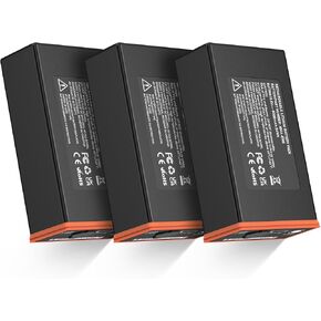 3 Pack Rechargeable Battery for Edge Series Cellular Trail Camera 5000mAh Lithium-Ion Battery Compatible with Moultrie Edge, Edge PRO, Edge 2, Edge 2 PRO