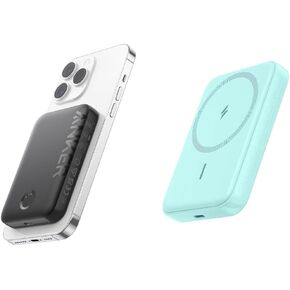 Anker 321 MagGo Battery (PowerCore Magnetic 5K), 5,000mAh Magnetic Wireless Portable Charger, Compatible with iPhone 15/15 Plus/15 Pro/15 Pro Max, iPhone 14/13/12 Series