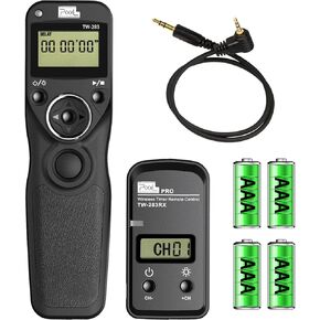 Pixel Wireless Shutter Remote Release Control TW283E3 for Canon Eos R6 RP XT XTi XS XSi T1i T2i T3 T3i T4i T5 T5i T6i T7i T8i 1300D 1100D 1000D 550D 500D 450D 400D 350D 300D 90D