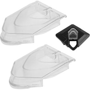 2Pcs Pour Spout Cover Replacement for Nin-ja Blender Lid 72oz, Replacement Lid Flap Spout Cover, Suitable for NJ600-NJ602 and BL500-BL781, Clear