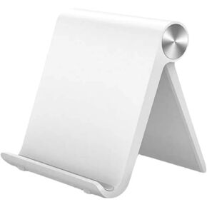 Phone Tablet Stand Holder Adjustable Portable Desktop Dock Office Compatible for iPad Pro 11 9.7 10.5 Air Mini 5 4 3 2 iPhone 16 15 14 13 12 (Black)