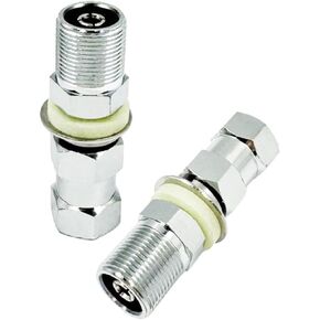 Heavy Duty CB Antenna Mount SO-239 Stud Mount Adapter, 3/8 x 24 Threaded, Fits for 1/2" Hole for CB Radio Antenna Installation, 2 Pcs SO-239 Mount for Antenna Setup