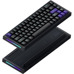 Nuphyx BH65 All-aluminum Magnetic Switch Maming Keyboard ، 65 ٪ 68Keys RGB Rapid Trigger Trigger Wired Hall Effect Effect ، PBT Keycaps ، نقطة تشغيل قابلة للتعديل ، 8K Hz Rate Magnetic Gaming