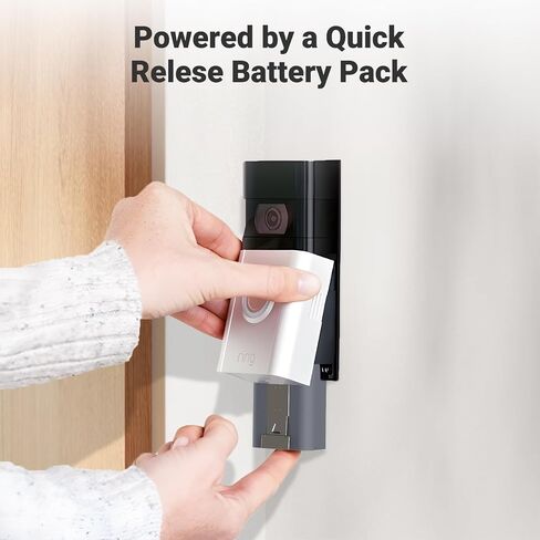 2-Pack Replacement Battery for Ring Doorbell - 7200mAh Rechargeable Camera Batteries with Charger Cable for Ring Video Doorbell 2/3/3 Plus/4 in Saudi Arabia