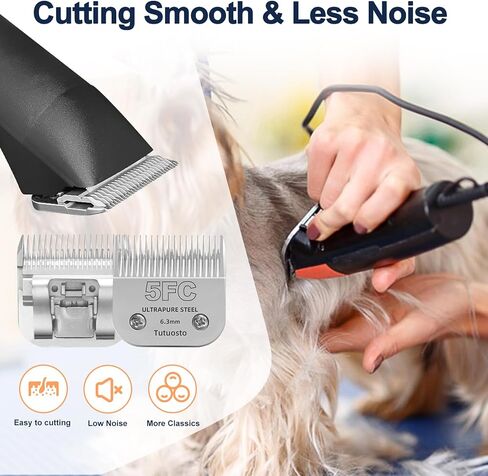 7FC Clipper Blades Pet Grooming Clipper استبدال شفرات قابلة للفصل متوافقة مع andis / wahl / Oster Dog Clippers، 3 Pack in Kuwait