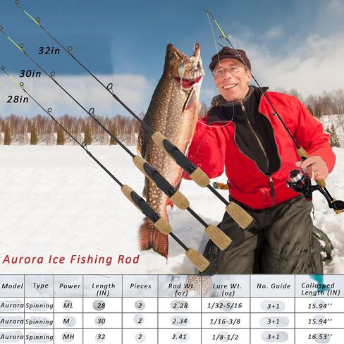 Aurora 26 inch Ice Fishing Rod Kit in Saudi Arabia