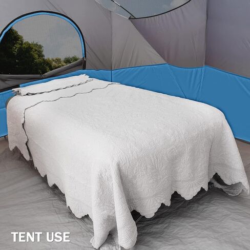 KAMPKEEPER Camping Cots for Adults 2 Person and Inflatable Air Mattress - Perfect for Outdoor Travel, Camping, Beach Vacation - Supports 500 Lbs (Not Included The Airpump) in Saudi Arabia