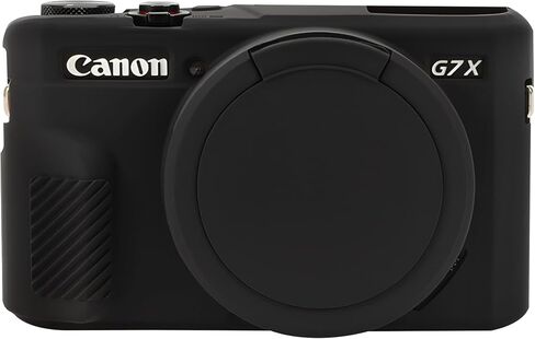 Canboc Protection Case for Canon PowerShot G7x Mark II Digital Camera ، G7 X Mark II Sivel Silicone Wost مع غطاء للعدسة القابلة للإزالة ، Pink (CASE فقط) in Kuwait