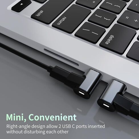 USB C Magnetic Adapter 100W, Magnetic USB C Adapter with 11 Pins, 480Mbps Data Transfer, PD Fast Charging for MacBook Pro/Air, Type C Devices 1adapters, 2 Plugs in Saudi Arabia