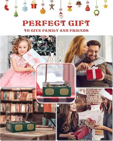 Portable Bluetooth CD Player with Speaker, Retro CD Player, LED Screen, USB Playback, AUX Input/Output, Rechargeable, Perfect for Home Decoration, Remote Control, and Home Entertainment in Saudi Arabia