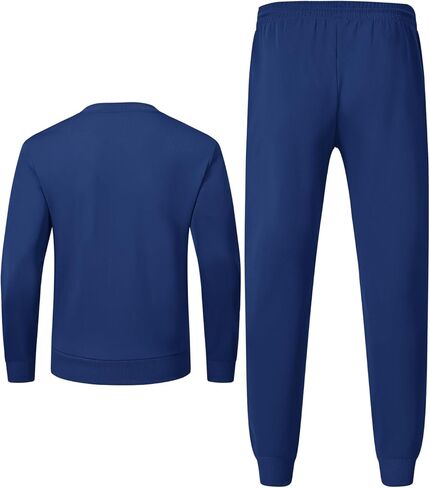 TBMPOY Mens Sweatsuits 2 Piece Set Tracksuits Jogging Outfits Long Sleeve Tops Jogger Pants Sweat Track Suits Casual Athletic Dark Grey XL in Kuwait