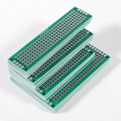 15PCS Double Sided PCB Board Prototype Kit for DIY 5 Sizes PCB Prototype Boards Compatible for Arduino in Saudi Arabia