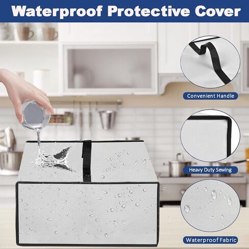 Dust cover for Keurig Single Serve K-Cup Pod Coffee Maker, Heavy Duty Waterproof Coffee Machine Cover for Keurig K-Express, K-Mini and K-Iced Single Serve K-Cup Pod Coffee Maker (Silver) in Saudi Arabia