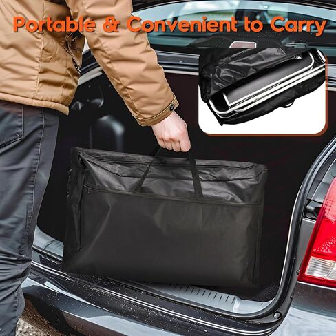Camping Kitchen Station, Camping Table, Folding Camping Cooking Table with Storage Bag, Upgrade Light Stand & Windshield Cooking Station, for BBQ, Picnic, Cooking in Saudi Arabia