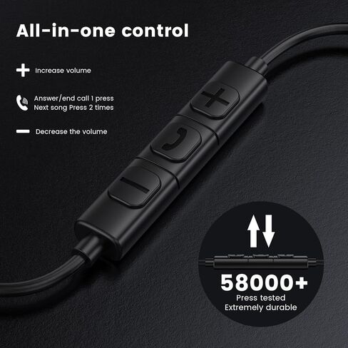 سماعات الرأس Moswag USB C ، سماعات أذن سلكية في الأذن C ، سماعات الأذن من النوع C ، والميكروفون والتحكم في مستوى الصوت HIFI من النوع C لـ iPhone 15 16 Pro Max ، Galaxy S25 S24 Fe Ultra Pixel 8 9-1Pack in Kuwait