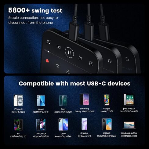 سماعات الرأس Moswag USB C ، سماعات أذن سلكية في الأذن C ، سماعات الأذن من النوع C ، والميكروفون والتحكم في مستوى الصوت HIFI من النوع C لـ iPhone 15 16 Pro Max ، Galaxy S25 S24 Fe Ultra Pixel 8 9-1Pack in Kuwait
