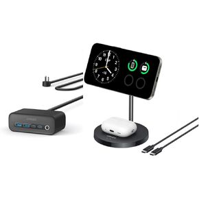 Anker 525 Charging Station, 7-in-1 USB C Power Strip for iphone13/14, 5ft Extension Cord with 3AC,2USB A,2USB C,Max 65W Power Delivery Desktop Accessory for MacBook Pro, Home, Office (Phantom Black) w