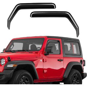 ACLONG in-Channel Rain Guards Black Window Visor Compatible with Toyota Tundra Crew Cab 2007-2021 Side Shatterproof Sun Visor, Window Deflectors, Vent Deflectors, 4-Piece Set