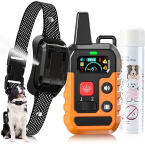 Citronella Training Collar for Dog [1* Spray Refill] Spray Dog Training Collar with Beep/Vibration/Spray Mode & 6 Adjustable Sensitivities Bark Collar, Safer Citronella Bark Collar for L/M/S Dog in Kuwait
