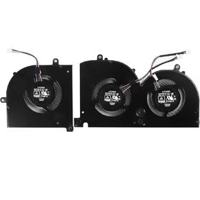 Replacement CPU and GPU Cooling Fan for MSI GS75 Stealth WS75 P75 Creator Series MS-17G1 MS-17G2 MS-17G3 17G1-CPU MS-17G1-G-CW BS5005HS-U3I BS5005HS-U3J DC5V 0.5A Fan