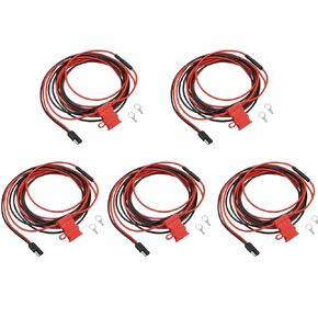 5-Pack HKN4137A HKN4137 DC Power Cable for Motorola CDM750 CM200 CM300 PM400 GM388 GM3188 GM950 GM3688 CM300 CDM1250 XPR4550 Mobile Ra-dio HKN9402 HKN4137AR