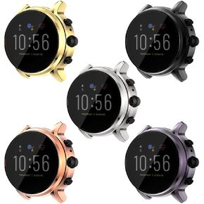 Screen Protector Case Compatible for Fossil Gen 5 Carlyle Soft TPU Full Cover Scratched Resistant for Fossil Gen 5 Carlyle Smartwatch (5pack)