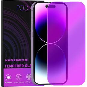 Purple for Samsung Galaxy S25 Ultra Screen Protector Tempered Glass 6.9 Inch, Fingerprint Unlock, Easy Installation