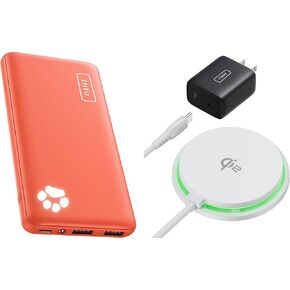 INIU 10000mAh Power Bank and 15W Qi2 Certified MagSafe Compatible Charger Pad Combo
