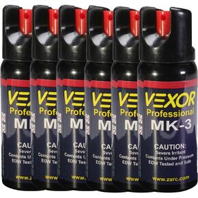 Vexor Pepper Spray Maximum Police Strength, Up to 15 -Foot Range, Twist Top Safety for Quick and Accurate Aim, Protection for Women and Men