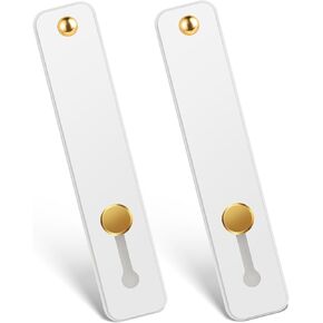 2 Pcs Telescopic Phone Grip Holder Stand with Finger Strap for Smartphones Phone Loop Finger Holder White Universal Phone Grips for Back of Phone Portable Phone Strap for Most Phones Cell Phone Case