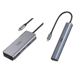 10Gbps USB C Hub with 4K@60Hz Video Display+USB C Docking Station Dual Monitor