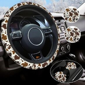 Butterfly Steering Wheel Cover Universal 14.5-15 Inch Non-Slip Butterfly Car Accessories for Women Men