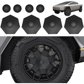 Tesla Cybertruck Wheel Caps ABS Material All-Weather Fitment Protects Wheel Center Screws from Rusting Complete Set of 4 Easy Installation