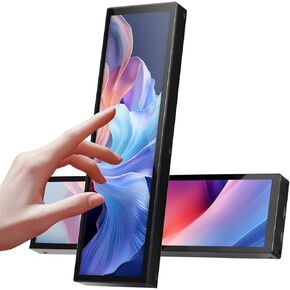 8.8 Inch Touchscreen Monitor,FHD IPS 1920x480 LCD Display,PC Temperature Monitor,Computer Secondary Screen for Raspberry Pi Computer Case Temperature Windows Aida64 CPU GPU