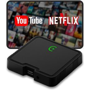 Wireless Carplay Adapter 2025 Ai Box for iPhone & Android Auto with Netflix YouTube Supports TF card Dongle Plug and Play Easy Setup Carplay Video entertainment box for iOS 10+ and cars after 2015 Car