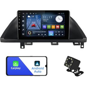 2+32G Android 10 Double Din Car Stereo for Honda Odyssey 2005-2010 with 9 Inch Touchscreen Radio Built-in Wireless Carplay/Android Auto/GPS/Bluetooth/FM/AUX-in/Steering Wheel Control Backup Camera