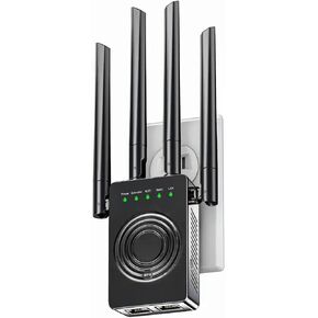 WiFi Extender Signal Booster for Home: Wireless Internet Repeater Range Coverage Up to 9998 Sq.Ft and 45+ Devices