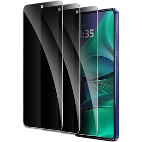Privacy Screen Protector for Motorola Moto G Stylus 5G 2025, Shatterproof Tempered Glass Accessories, Anti Spy Tempered Glass Film, Case Friendly Ultra Resistant 9H Hardness Anti-Glare HD Black -3 Pack
