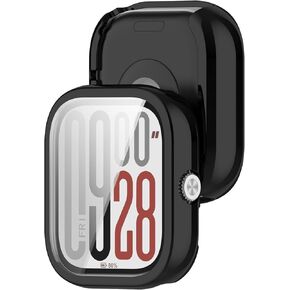 Disscool Case Cover Compatible with Redmi Watch 5/Watch5 eSIM Protector Covers, Soft Anti Drop TPU Replacement Protective Cases Smart Watch Accessories(Black)