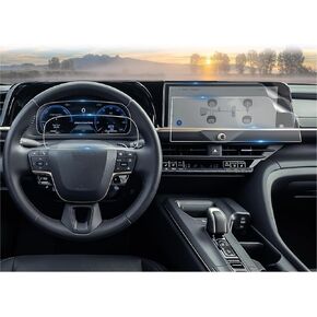2 Combo Set (4Pcs) Crown Signia Screen Protector for 2023-2025 Toyota Crown Signia (12.3" Touchscreen + 12.3" Cluster) for Crown (XLE, Limited, Nightshade, Platinum) Accessories 2023 2024 2025 Nano Film