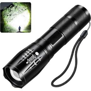 Small LED Flashlights High Lumens, 990000 Lumens Super Bright Flashlight, Waterproof Handheld Flash Light with 5 Modes, High Powered Flashlight for Home Hiking Camping Emergencies