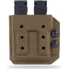 Kydex AR-15/M4/M16 MOLLE 5.56mm Rifle Single Mag Pouch | Veteran Made in The USA | Premium Mag Holster with 3" MOLLE Straps