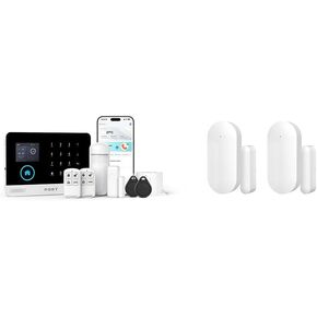 Home Security System - Alarm 8-Piece Kit Compatible with Alexa and Entry Sensors Compatible with PGST 103 105 106 107 108 109 Host Series