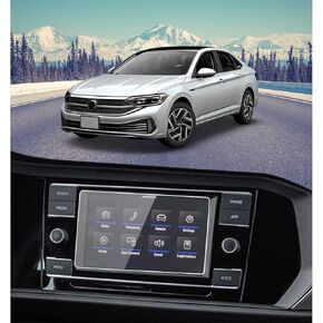 6.5 Inch Screen Protector for Volkswagen Jetta S/SE/R-Line/Sport/Tiguan S 2018-2024 Tempered Glass Protective Film for Taos S/SE/SEL 2020-2024 Car Radio Accessories Cover 9H HD Clear