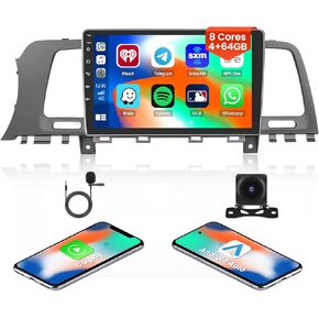 4GB 64GB Stereo for Nissan Murano 2008 2009 2010 2011 2012 2013 2014 CarPlay Radio 8 Core Android 13 Head Unit Android Auto Backup Camera IPS 9 Inch Touchscreen GPS DSP 59UI