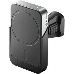 ALOGIC Matrix Universal Magnetic Wireless Car Charger | Car Phone Holder with Wireless Charging | 15W Fast Charging | MagSafe & Qi Compatible | 180° Adjustable Angle| Magnetic Ring Included.