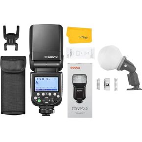 Godox TT685IIO TT685II-O TTL Flash for Olympus, 1/8000s HSS Flash GN60 2.4G Wireless Transmisson Camera Flash Speedlite with Godox ML-CD15 Diffusion Dome Kit, Compatible for Olympus Panasonic Cameras